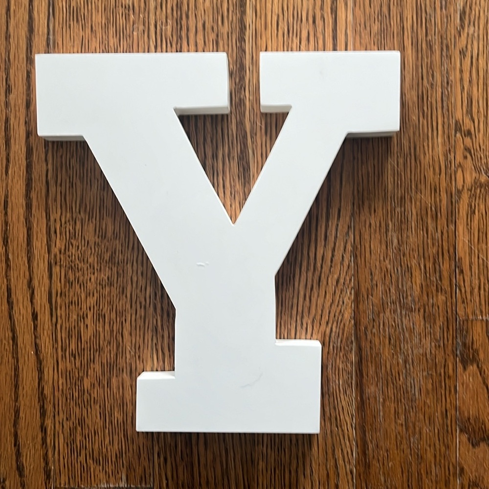 White Wooden Letter “Y”